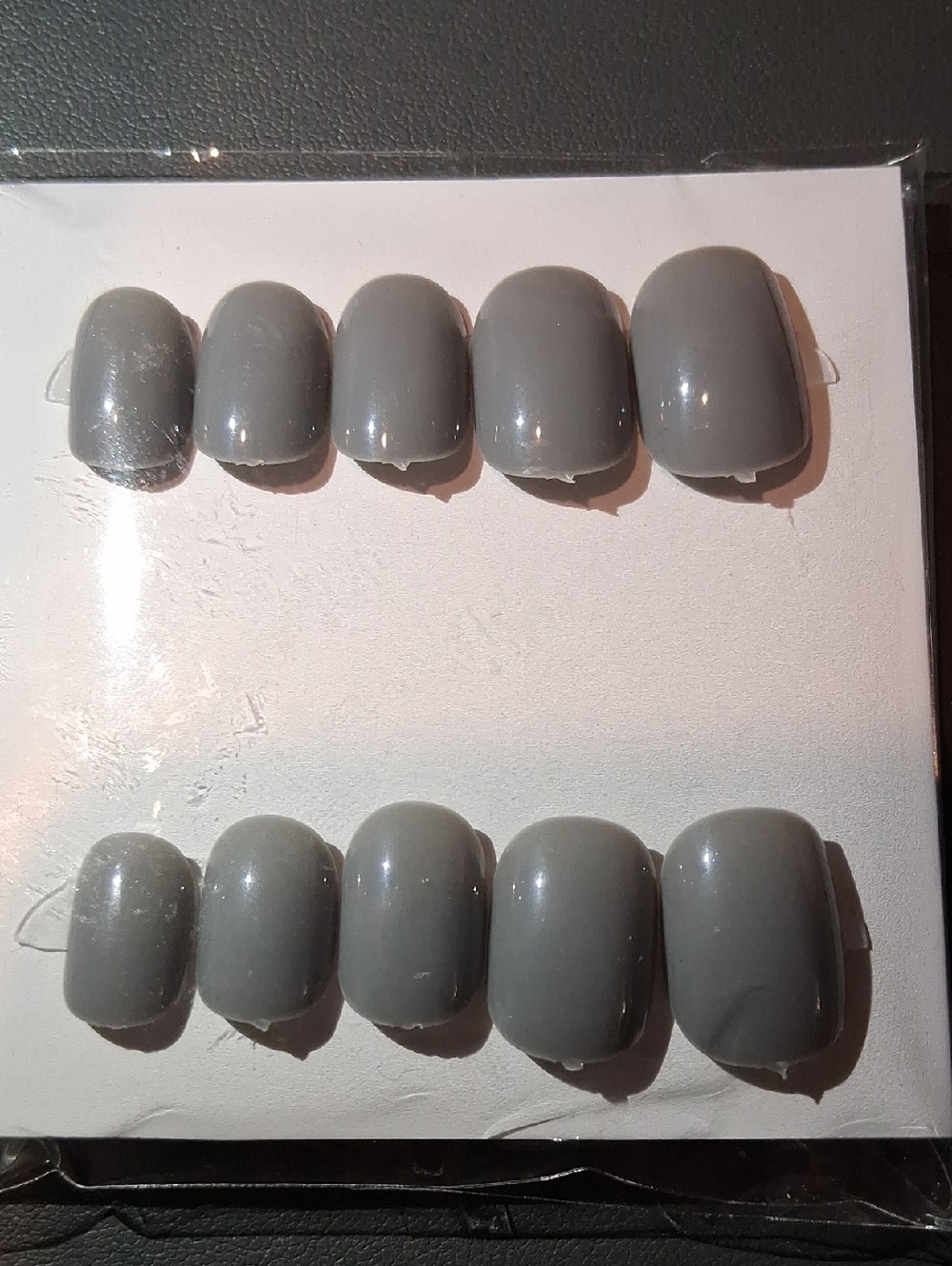 Grey Press On Nails